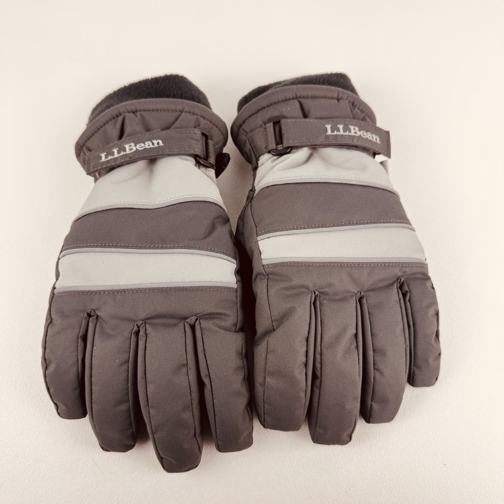 L.L.Bean Youth Size Large Insulated Winter Gloves 3M Thinsulate Adjustable Cuff